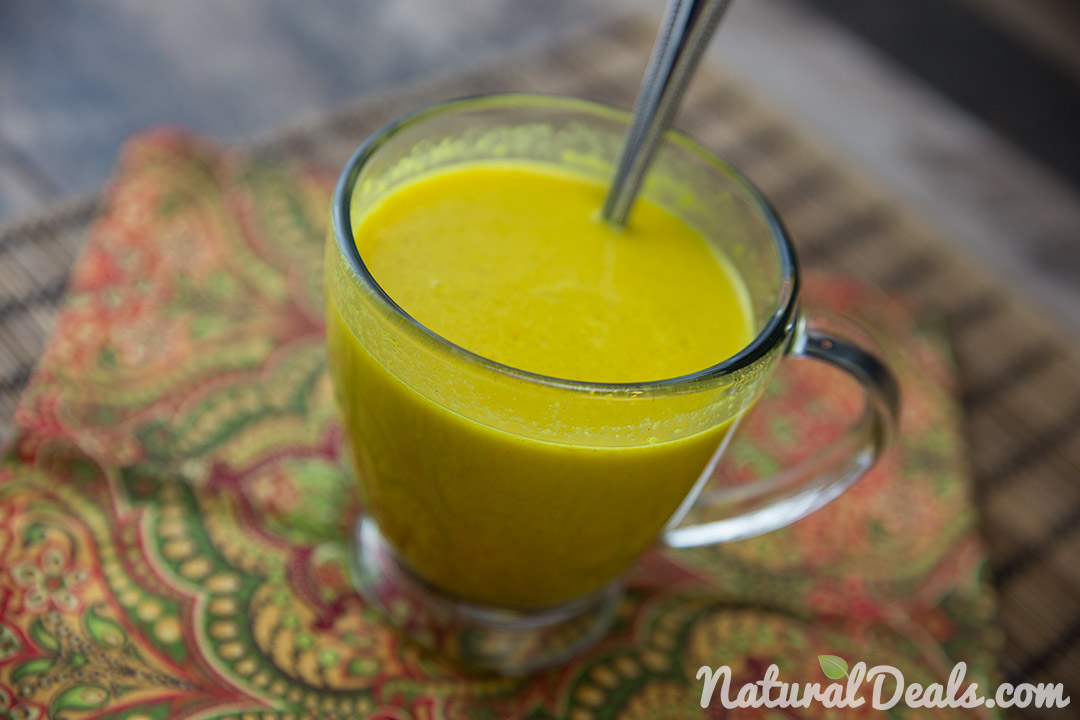 Healthy Recipe Golden Coconut Milk with Turmeric Natural Deals